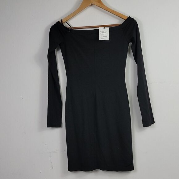 T By Alexander Wang Black Off Shoulder Dress Size XS - Picture 5 of 12